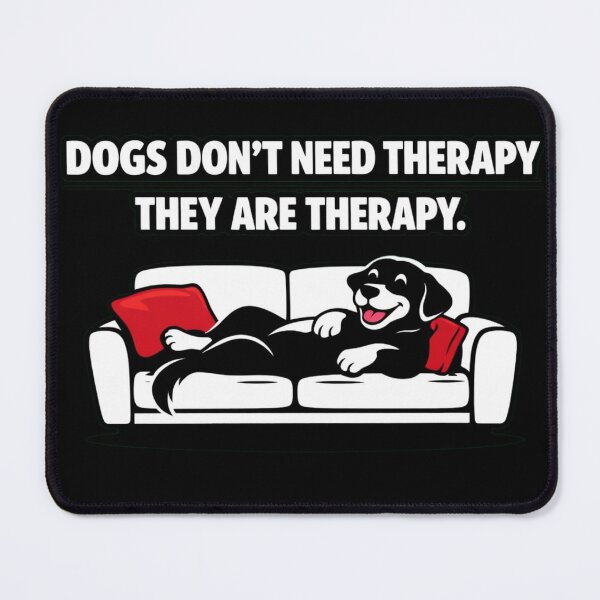 Item preview, Dogs Don’t Need Therapy – They Are Therapy – Funny Dog Lover Minimalist T‑Shirt designed and sold by Timeless Junction.