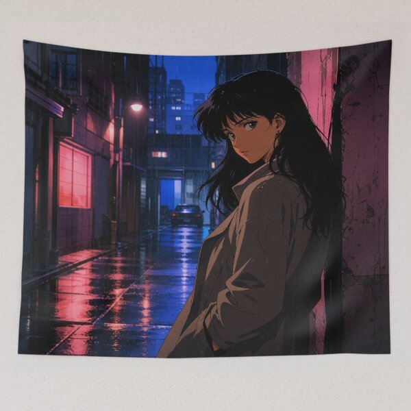 Item preview, Neon Alleyway - Classic Anime Aesthetic designed and sold by bapupa.