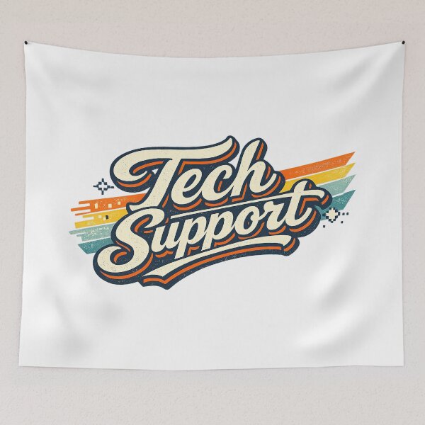 Item preview, Elon Tech Support, Retro Vintage Style designed and sold by graphic-genie.