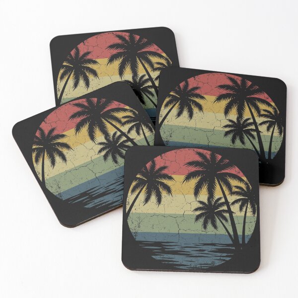 Item preview, Vintage Distressed Palm Tree Sunset Beach designed and sold by TeNovaStudio.