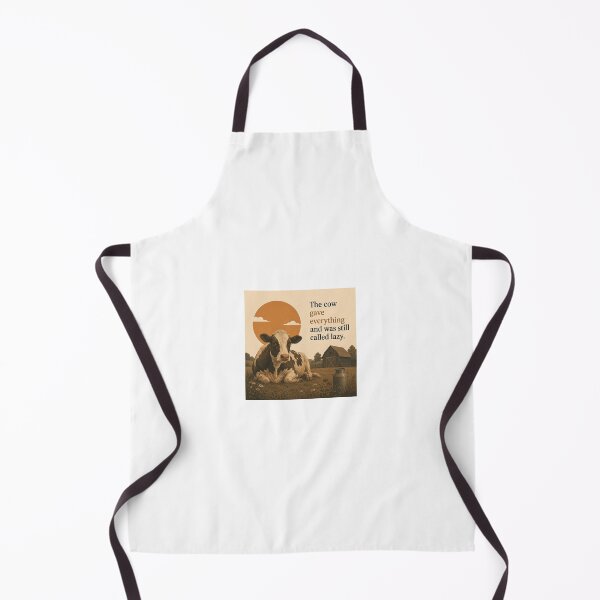 Item preview, The cow gave everything and was still called lazy. designed and sold by NorthKind.