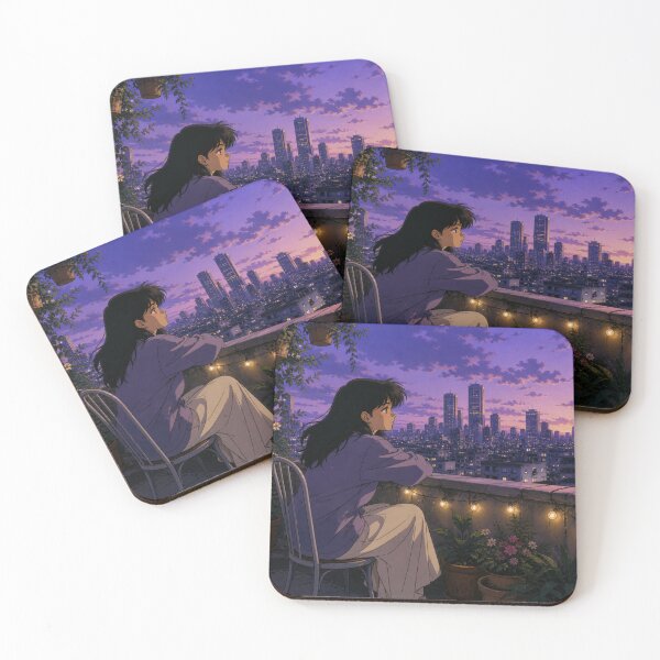 Item preview, Rooftop View - Classic Anime Aesthetic designed and sold by bapupa.