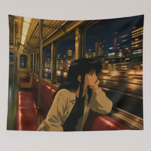 Item preview, Subway Transit - Classic Anime Aesthetic designed and sold by bapupa.