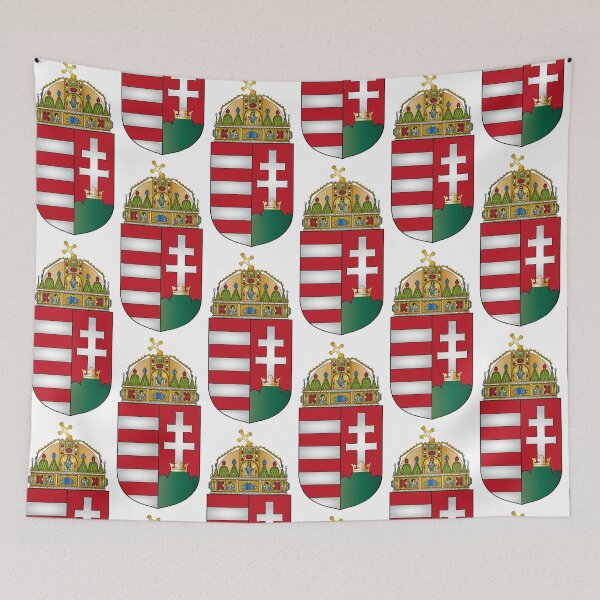Item preview, Hungary Coat of Arms – Hungarian Pride Emblem for Expats Heritage Lovers designed and sold by EmeraldeaDesign.