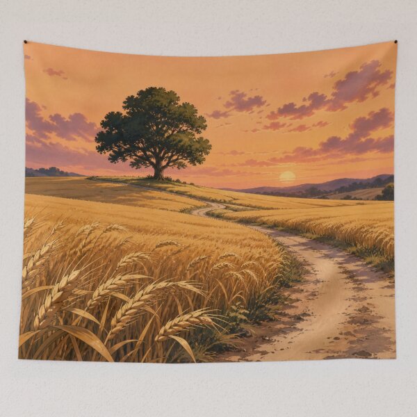 Item preview, Golden Field - Old-school Anime Aesthetic designed and sold by bapupa.