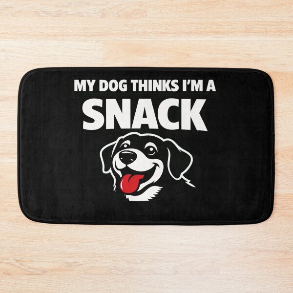 Item preview, My Dog Thinks I’m a Snack – Funny Dog Lover Minimalist T‑Shirt designed and sold by Timeless Junction.