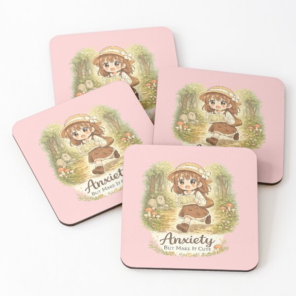 Item preview, Anxiety But Make It Cute Funny Anime Forest Girl Cozy Aesthetic Design designed and sold by Im-Ara.