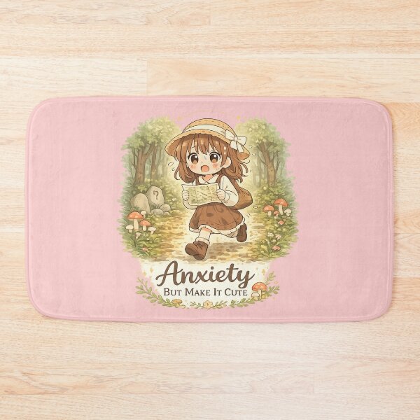 Item preview, Anxiety But Make It Cute Funny Anime Forest Girl Cozy Aesthetic Design designed and sold by Im-Ara.