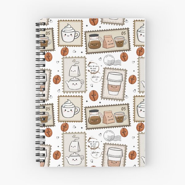 Item preview, Cute Kawaii Coffee Stamp Art  designed and sold by Reicrea.