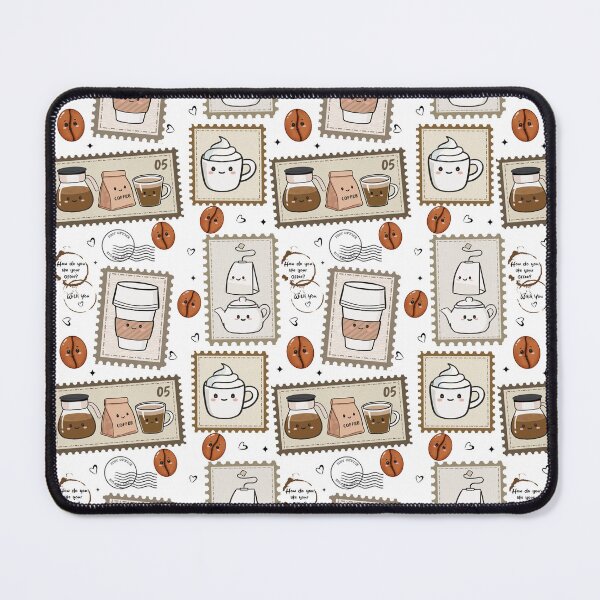 Item preview, Cute Kawaii Coffee Stamp Art  designed and sold by Reicrea.