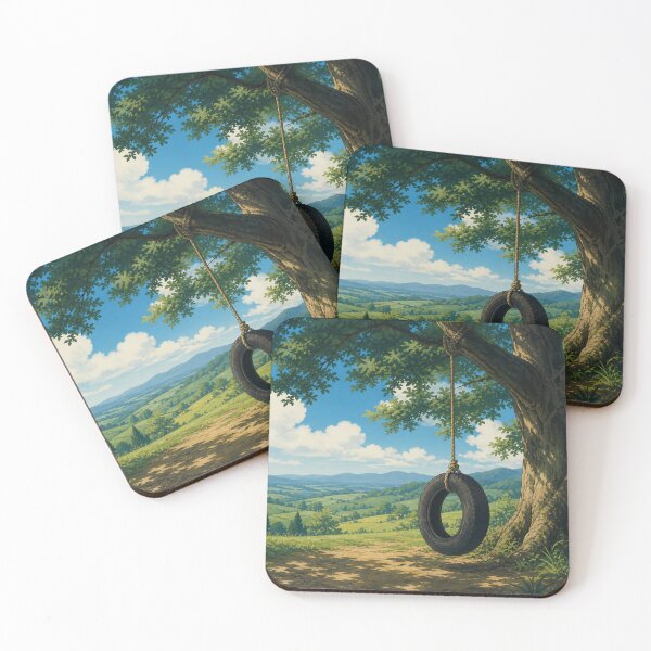 Item preview, Old Tree Swing - Old-school Anime Aesthetic designed and sold by bapupa.