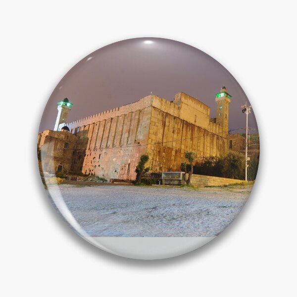Item preview, Cave of the Patriarchs Hebron Night Photography – Jewish Heritage Holy Land Print designed and sold by HechtmanFineArt.