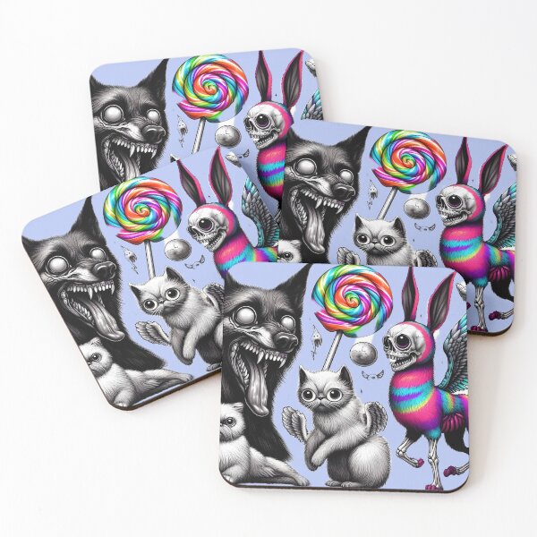 Item preview, Creepy Cute Dark Forest Friends - Pastel Goth Horror designed and sold by LujziWorld.