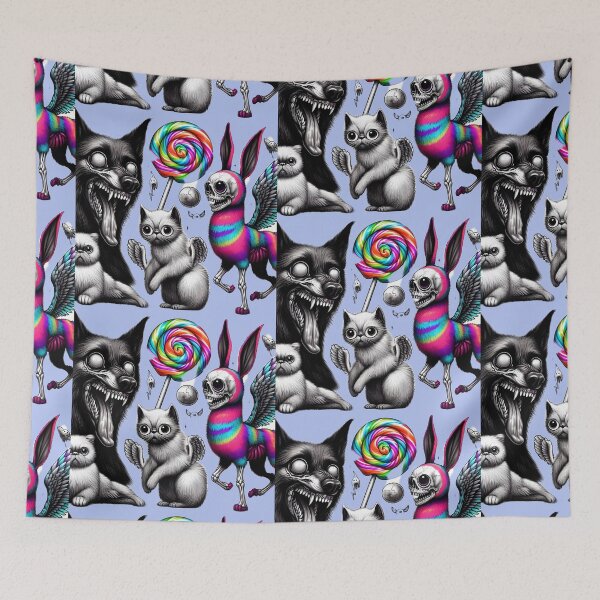 Item preview, Creepy Cute Dark Forest Friends - Pastel Goth Horror designed and sold by LujziWorld.