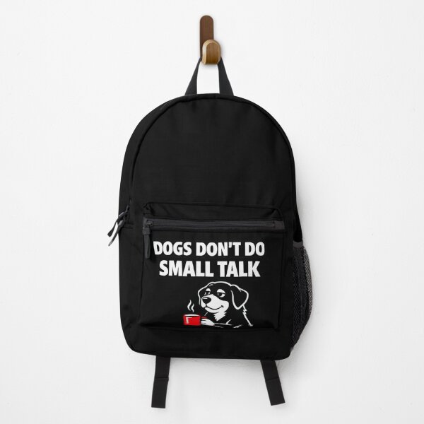Item preview, Dogs Don’t Do Small Talk – Funny Dog Lover Minimalist T‑Shirt designed and sold by Timeless Junction.