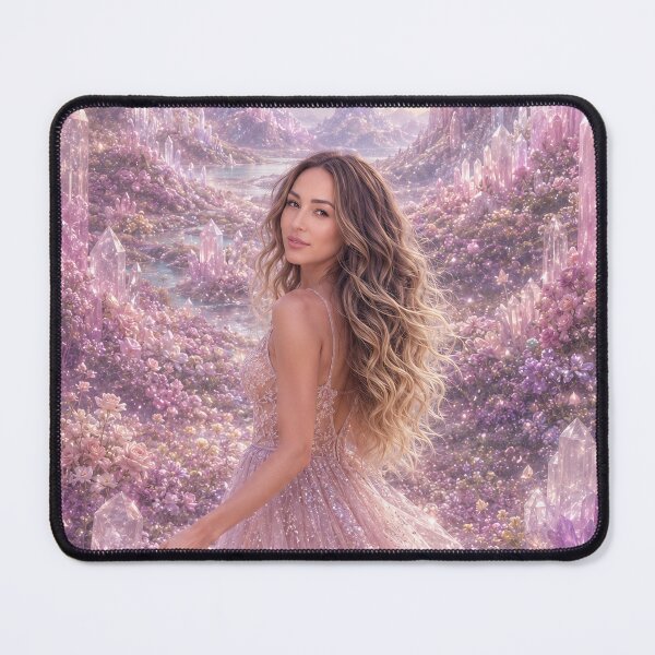 Item preview, Rose Quarz goddess - magical crystal wall art designed and sold by butterfLydii.