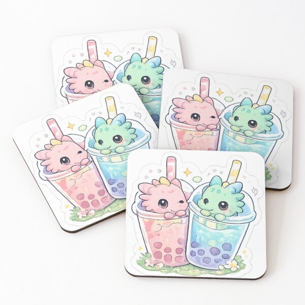 Item preview, Cute Dragon Bubble Tea Friends designed and sold by Bloomelle Studio.