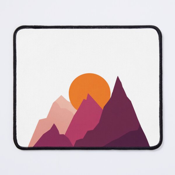 Item preview, Minimal Sunset Mountain Peaks designed and sold by BigBrainPrints.