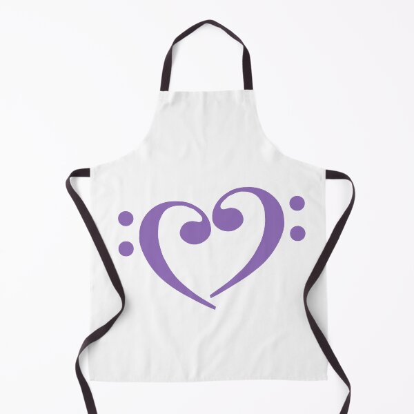 Item preview, Bass Clef Heart Grape designed and sold by Ukulaliens.
