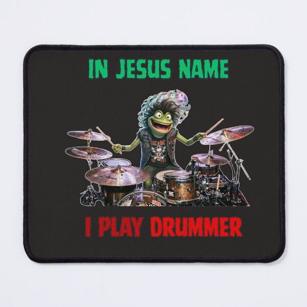Item preview, In Jesus Name I Play Drummer designed and sold by Julitasells.