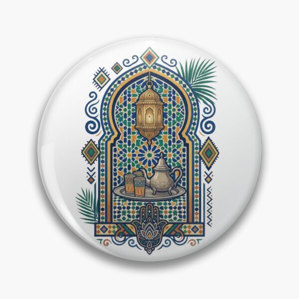 Item preview, Traditional Moroccan Zellige Arch with Mint Tea designed and sold by ZAIOstore.