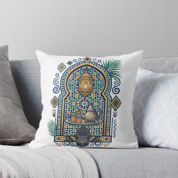 Item preview, Traditional Moroccan Zellige Arch with Mint Tea designed and sold by ZAIOstore.
