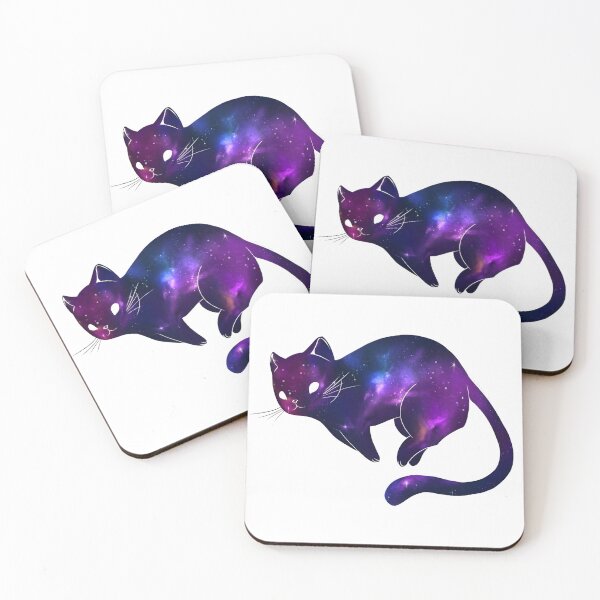 Item preview, Floating Cosmic Galaxy Cat Artwork designed and sold by Peac7e.