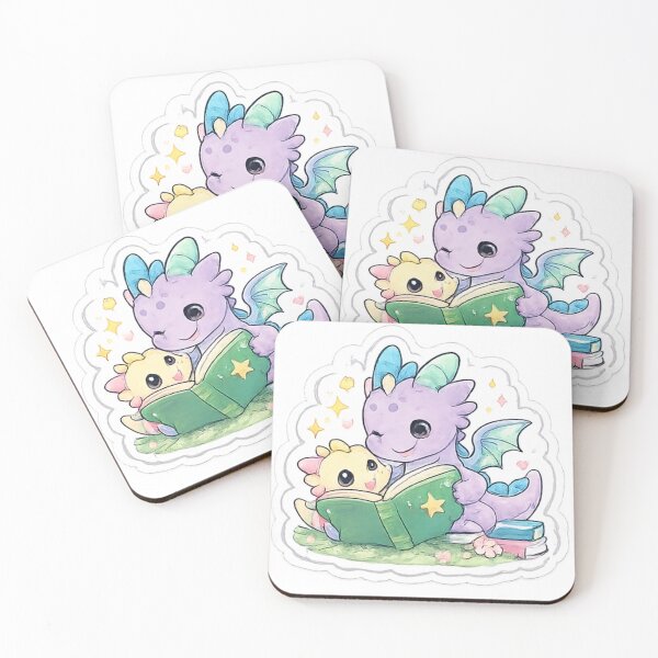 Item preview, Cute Reading Baby Dragon designed and sold by Bloomelle Studio.