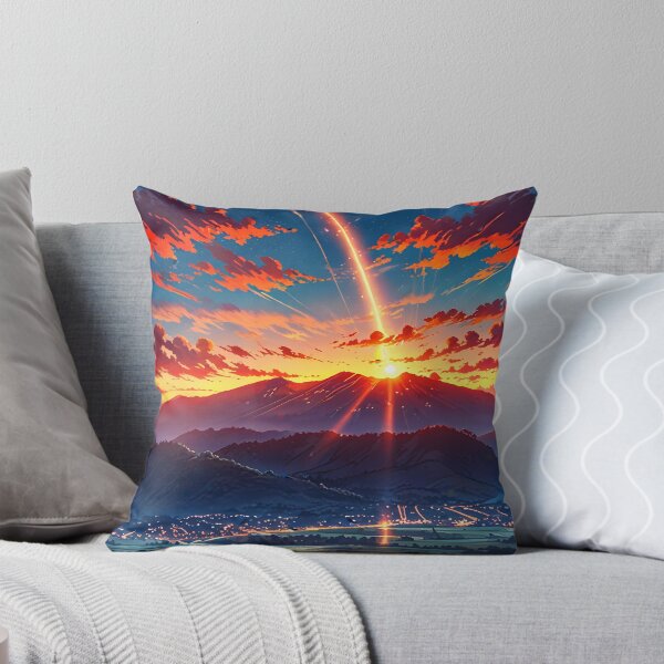 Item preview, Celestial Spectacle Shooting Stars and Cosmic Rays Over Mountain Scenery designed and sold by Jo Art.