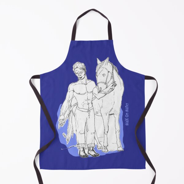 Item preview, Walking On Water - Young Man and Horse (drawing by ACCI) designed and sold by VanyssaGraphics.