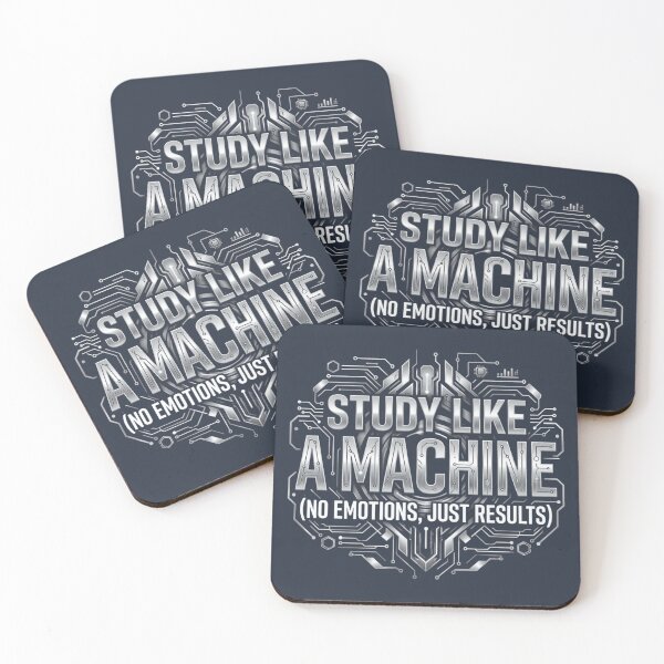 Item preview, Study Like a Machine Funny Study Motivation designed and sold by Amr Darwish Graphic designer.
