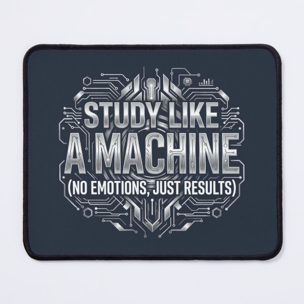 Item preview, Study Like a Machine Funny Study Motivation designed and sold by Amr Darwish Graphic designer.
