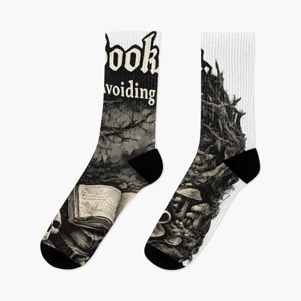 Item preview, Books Tea Avoiding Humanity Gothic Book Lover Design designed and sold by PMDesignStudio.