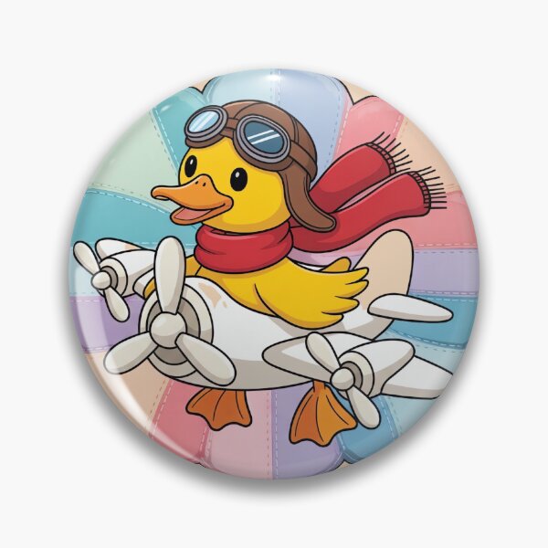 Item preview, Cute Aviator Duck in an Airplane  designed and sold by madtoyman.