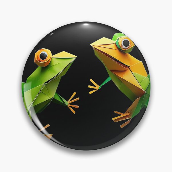 Item preview, Geometric Origami Frogs – Leap into Colour designed and sold by ArtisticDesignsbyLinda.