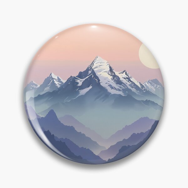Item preview, Snowy Mountain Landscape designed and sold by felix.illustrates.