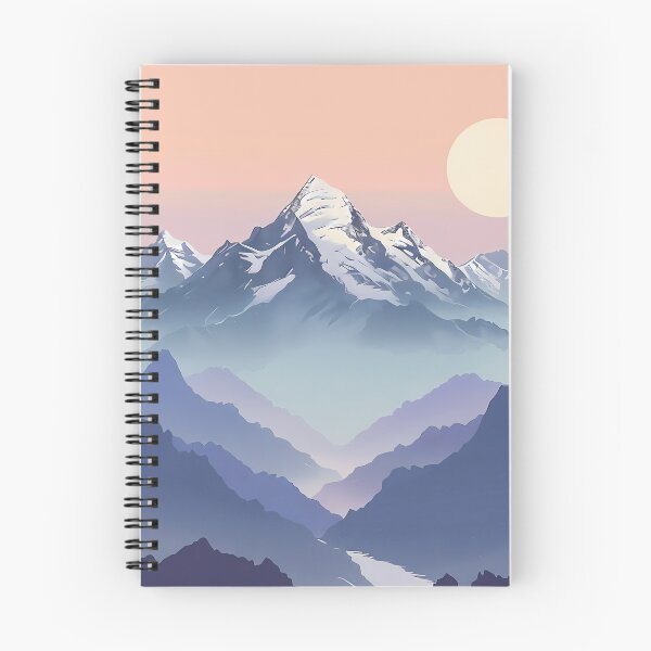 Item preview, Snowy Mountain Landscape designed and sold by felix.illustrates.