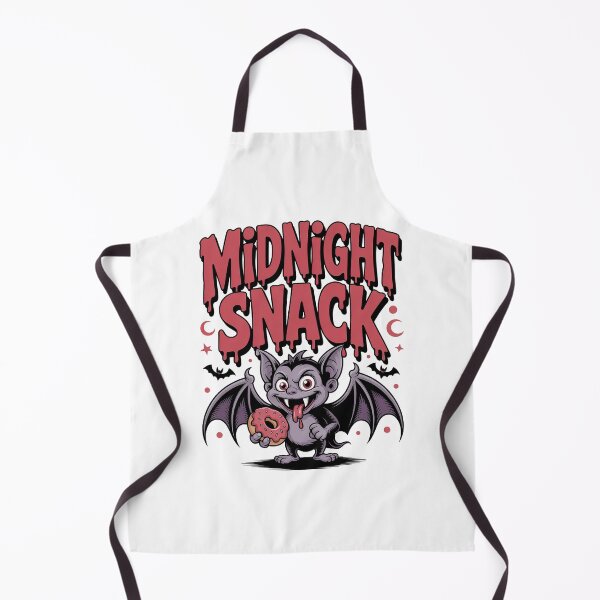 Item preview, Cute Vampire Midnight Snack Bat Donut Halloween Retro Cartoon designed and sold by graphic-genie.