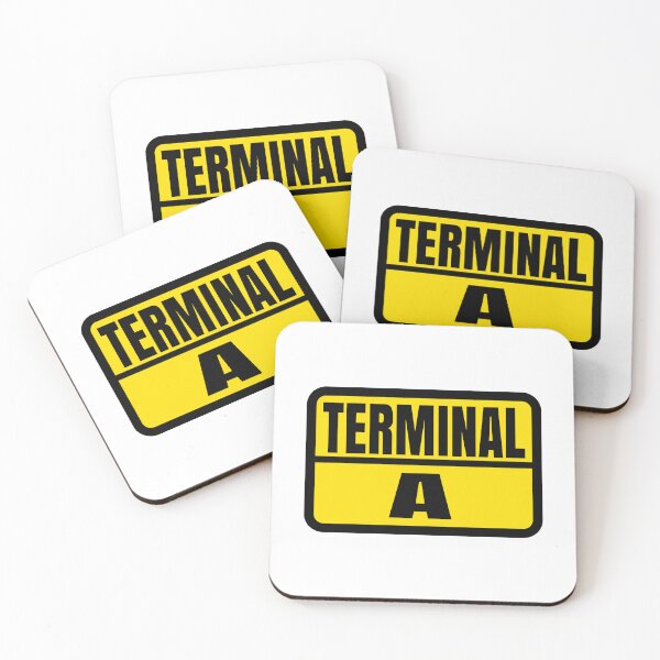 Artikelvorschau, TERMINAL A Minimalistischer Flughafen-Ästhetik-Aufkleber entworfen und verkauft von Ermicioi.