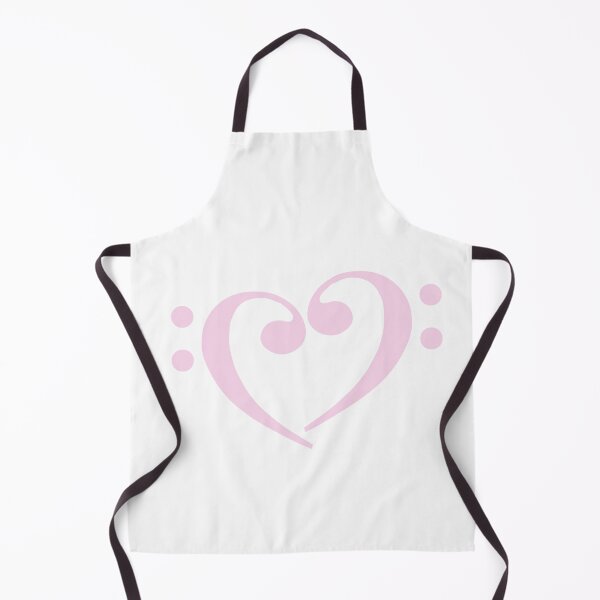 Item preview, Bass Clef Heart Pink designed and sold by Ukulaliens.