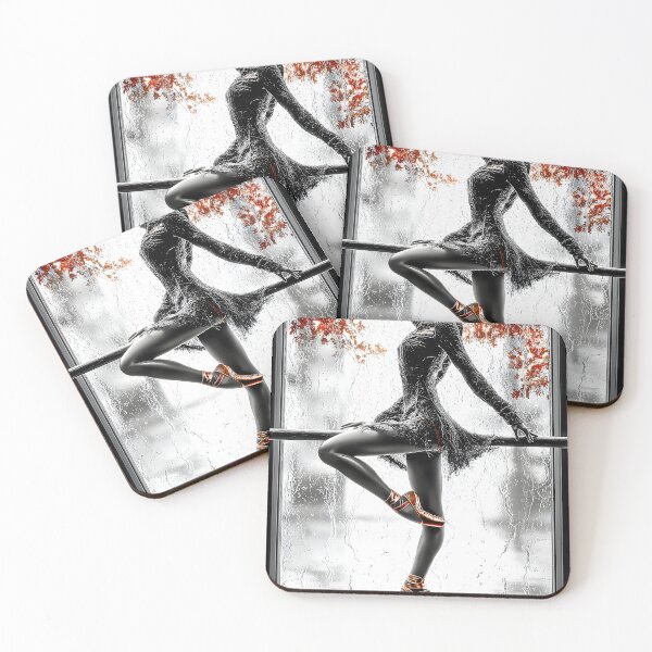 Item preview, Elegant Dancer Posing by Rainy Window View designed and sold by Artessie.