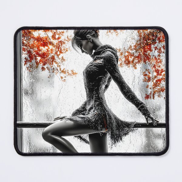 Item preview, Elegant Dancer Posing by Rainy Window View designed and sold by Artessie.