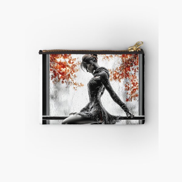 Item preview, Elegant Dancer Posing by Rainy Window View designed and sold by Artessie.