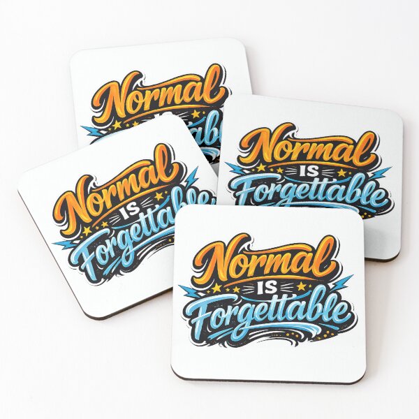Item preview, Normal is Forgettable T-Shirt | Motivational Typography Quote Tee designed and sold by XxZainStylexX.
