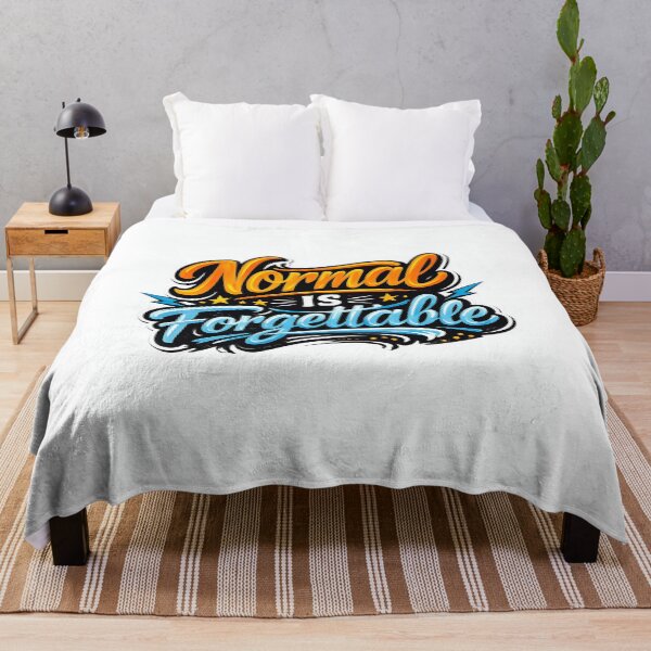 Item preview, Normal is Forgettable T-Shirt | Motivational Typography Quote Tee designed and sold by XxZainStylexX.