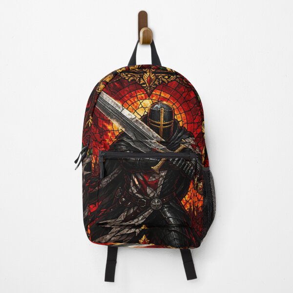 Item preview, Stained Glass Inspired Crusader Knight Templar With Greatsword designed and sold by GrinGalore.