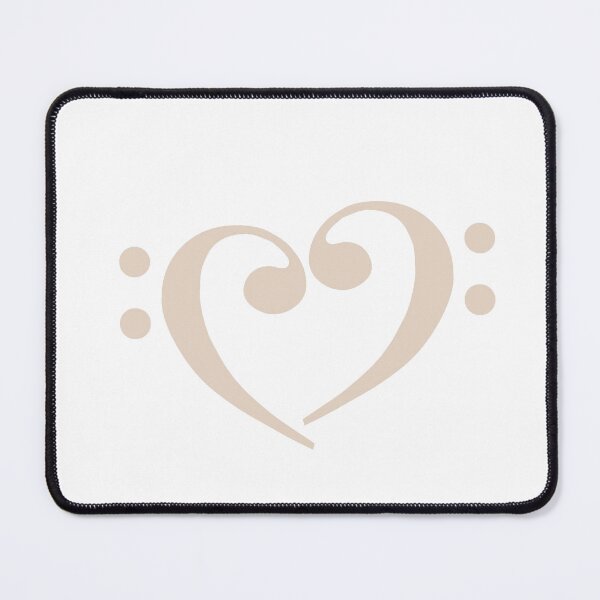 Item preview, Bass Clef Heart Sand designed and sold by Ukulaliens.