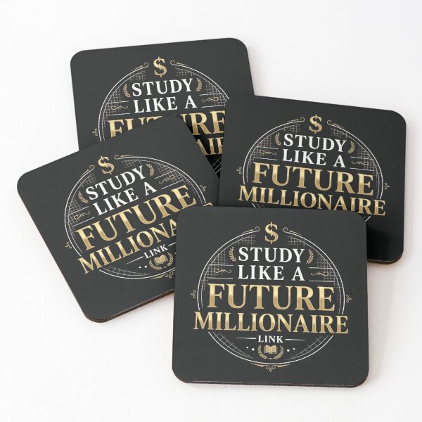 Item preview, Study Like a Future Millionaire Motivational Student Shirt designed and sold by Amr Darwish Graphic designer.