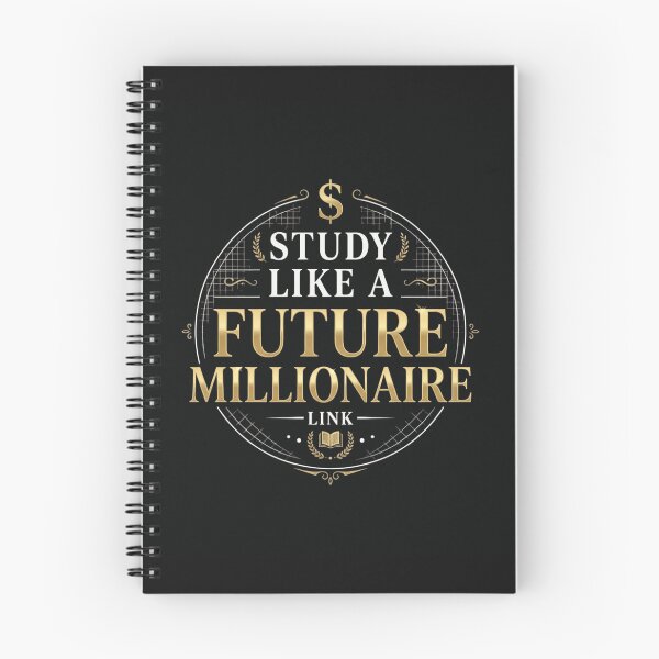Item preview, Study Like a Future Millionaire Motivational Student Shirt designed and sold by Amr Darwish Graphic designer.