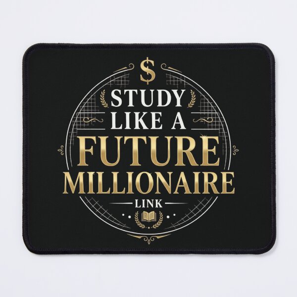 Item preview, Study Like a Future Millionaire Motivational Student Shirt designed and sold by Amr Darwish Graphic designer.